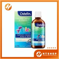 Ostelin Kids Milk Calcium & Vitamin D3 Liquid Dạng Sữa Cho Bé Từ 7 Tháng Tuổi Chai 90ml - Úc