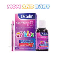 Ostelin Kids Vitamin D3 Liquid 20ml cho bé từ 6 tháng tuổi chống còi xương phát triển não bộ trẻ Mom And Baby Store
