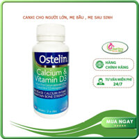 Ostelin Vitamin D & Calcium cho bà bầu 130 viên của Úc (canxi ostelin cho 12 tuổi trở lên, mẹ bầu, mẹ bú, người lớn)