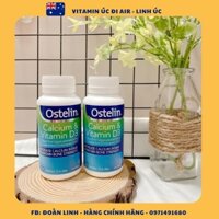 Ostelin Vitamin D & Calcium cho bà bầu 130 viên của Úc (canxi), Hàng Chuẩn Úc
