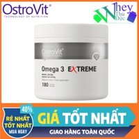 Ostrovit Omega 3 Extreme 180 Viên - Cung cấp dầu cá gấp 3 dầu cá thường tốt cho tim mạch, tăng trí nhớ