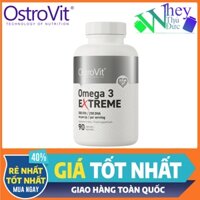 Ostrovit Omega 3 Extreme 90 Viên - Cung cấp dầu cá gấp 3 dầu cá thường tốt cho tim mạch, tăng trí nhớ