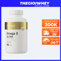 Ostrovit OMEGA 3 ULTRA (90 viên), Hỗ Trợ Tim Mạch, Sáng Mắt, Não, Chống Viêm, Đẹp Da.