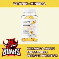 OSTROVIT VITAMIN D3 4000iu, HỘP 120 VIÊN NANG MỀM