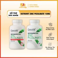 Ostrovit Zinc Picolinate 15mg - Vitamin Kẽm và Khoáng Chất Cho Cơ Thể, Hàng Chính Hãng