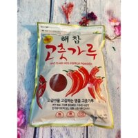 Ớt bột Hàn Quốc HAECHAM RED nhập khẩu, hàng loại 1 có cánh, làm kim chi lên màu đẹp, túi 1kg