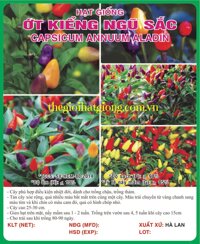 ỚT KIỂNG NGŨ SẮC - 0.5GR