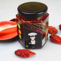 Ớt ma chưng dầu  siêu siêu cay  Ớt chưng siêu cay Jolokia Bhut hũ 200g