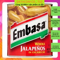Ớt Nguyên trái ngâm hiệu Embasa Nacho Sliced Jalapeno 2.77 Kg
