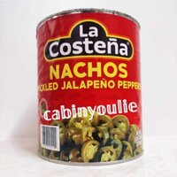 Ớt Xanh Cắt Lát Ngâm Pepper Jalapeno La Costena Mexico Hộp 2.8KG