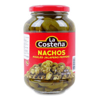 Ớt Xanh Jalapeno Cắt Lát Ngâm Giấm La Costena Nacho Pickled Jalapeno Peppers Hộp 440g