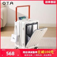 OTA mở trước vali xe đẩy nữ rộng 2024 mới 20 inch nhỏ lên máy bay có khóa kéo vali du lịch nam 24 va ly keo