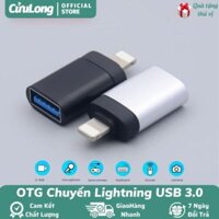 OTG đầu chuyển đổi Lightning USB 3.0 đọc ổ đĩa USB kết nối ngoại vi cho iPhone chuột bàn phím đàn piano mic tai nghe tay cầm chơi game camera