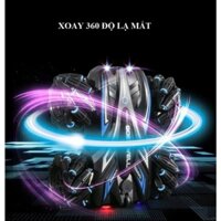 Ôtô địa hình điều khiển từ xa xoay 360 độ Stunt Car , phun khói , có âm thanh , chạy 2 mặt