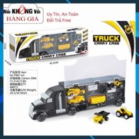 Oto đồ chơi 6 in 1, đồ chơi cho bé trai từ 2-6 tuổi, xe container chở ô tô và máy bay