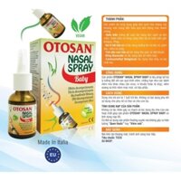 Otosan Nasal Spray Baby – Chai 30ml xịt mũi hỗ trợ viêm mũi, viêm xoang, thông thoáng đường hô hấp cho trẻ