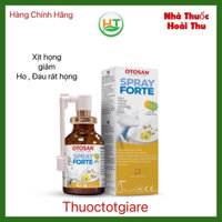 OTOSAN throat Spray Forte - Dung dịch xịt họng giảm ho, long đờm, nhiệt miệng (Italy )