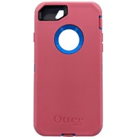OtterBox Defender Series Case for iPhone SE (2020), iPhone 8, iPhone 7 (NOT Plus) - Case Only - Non-Retail Packaging - Pipeline Pink/Cowabunga Blue
