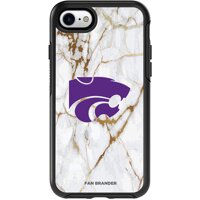 OtterBox Symmetry Series NCAA Phone case with White Marble Design Compatible with Apple iPhone 8 Plus and Apple iPhone 7 Plus (Kansas State Wildcats)