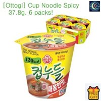 [Ottogi] Mì Cốc Cay 37,8g, 6 gói