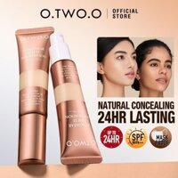 O.two.o 30ML Liquid Foundation Matte Long Lasting Full Cover Concealer 4 màu SPF30 / PA + + +