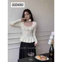 OUDAIXIU Áo Len áo khoác cardigan Minimalist Thời trang INS Thể thao WMY2393F5C 51Z231223