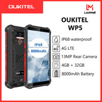 OUKITEL WP5 IP68 Chống nước 8000mAh Điện thoại cầm tay chắc chắn 4GB 32GB/64GB  Android 10 5.5  ID vân tay khuôn mặt Điện thoại thông minh