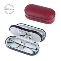 Oukwca Double Interlayer Metal Eyewear Case Khung Da Kính Hộp Bảo Quản Hộp Gương Hai Lớp Mới