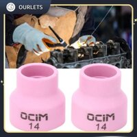 Ourlets 2 Chiếc Cốc Hàn Gốm Lỗ Trung Tâm ID 2.4Mm Cốc Hàn TIG Với Statainles GAW