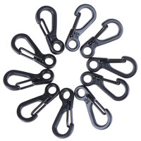 OURLOVE 10PCS Mini Carabiner Clip Snap Spring Clasp Hook Keyring Camping Tool