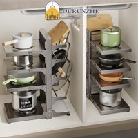 Ourunzhe Kệ Để Nồi / Chảo Nhiều Tầng Đa Năng Cho Nhà Bếp