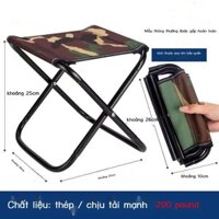 Outdoor Camping Folding Installation-free Fishing Chair Thickened Camping Portable Stool