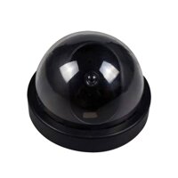 Outdoor Indoor Abs Surveillance Camera Dummy Fake Cctv Security Dome Camera With Flashing Red Led Light