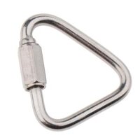 Outdoor Triangle Stainless Steel Carabiner Camping Keychain Quick Link 5mm - 5mm