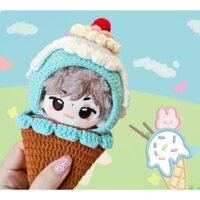 Outfit doll 10cm- Kem xanh mát mẻ