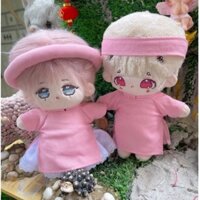 outfit doll , labubu áo dài truyền thống