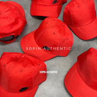 [Outlet Có Sẵn] Nón Nike Đỏ Logo Đen Chất Vải Dù