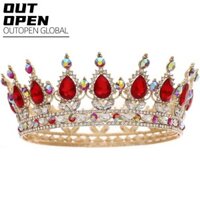 Outopen Vương Miện Nữ Hoàng, Cô Dâu Cosplay Nữ Tiaras, Thời Trang Sinh Nhật Dự Thi Quinceanera Mũ Đội Đầu Cho Tiệc Công Chúa