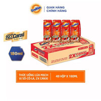 OVALTINE - Sữa Cacao Lúa Mạch Ovaltine gấp 2 lần Canxi thùng 48 hộp* 180ml date xa 23/08/2025