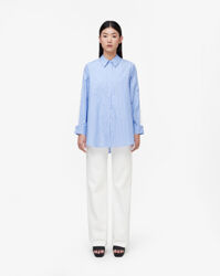 Oversized Button Shirt - CCR Blue Stripe
