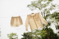 Oversized Pocket Linen Shirt - Earth Pattern