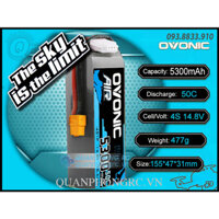 Ovonic AIR 5300mAh 4S 50C 14.8V LiPo Battery XT60 Plug