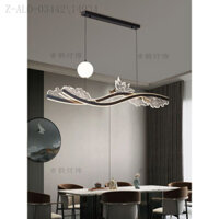 OVYW Đèn Chùm Kiểu Trung Quốc Mới Đèn Phòng Ăn Đèn Dài Phòng Khách Thiền Đơn Giản Quầy Bar Phòng Học Sóng Biển Đèn Phòng