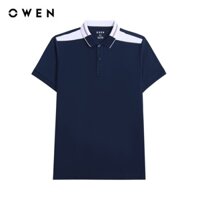 OWEN - Áo polo ngắn tay Bodyfit Navy - APV221002