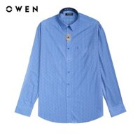 OWEN - Áo sơ mi dài tay Regular Fit màu Xanh Bamboo - AR230205DT