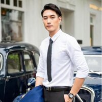 OWEN - Áo sơ mi trắng dài tay Owen chất sồi siêu mềm mịn Regularfit Slimfit - Slimfit - Không tui - 39