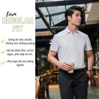 OWEN - Áo sơ mi trắng ngắn tay Owen 100 Nano chống nhăn - Áo sơ mi ngắn tay màu trắng trơn - Regularfit,38