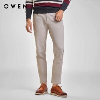 OWEN - Quần jean Regular Fit QJR241252 màu Be nhạt chất liệu cotton-spandex