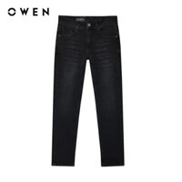 OWEN - Quần jean Slim Fit QJS241268 màu Xám đậm chất liệu Cotton-Spandex