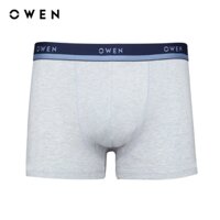 OWEN - Quần lót Lưng thun bản lớn QLB232425 màu Ghi chất liệu Cotton-Spandex